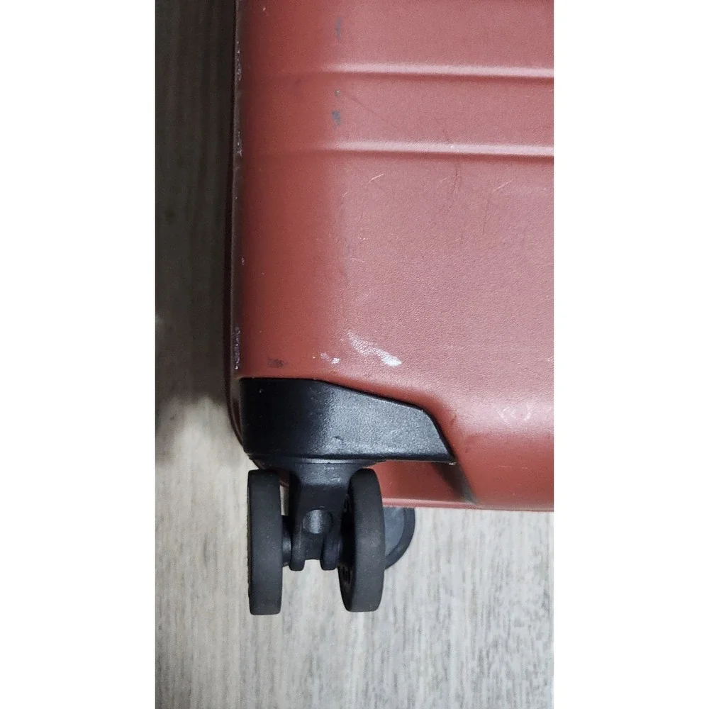 $275 Monos Carry-On Travel Luggage Hardcase - Terracotta Size 22 X 14 X 9